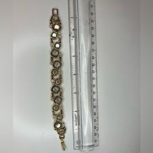 Genuine Swarovski gold plated bracelet